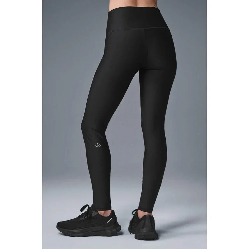 Alo Yoga High-Waist Airlift Legging in Black Full Length Size Large